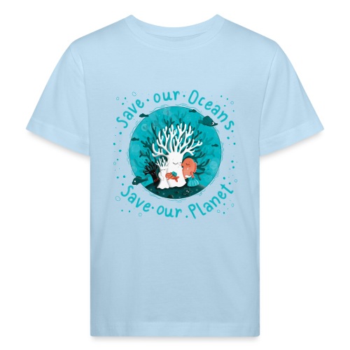 Save our Oceans - Save our Planet - Korallen - Kinder Bio-T-Shirt