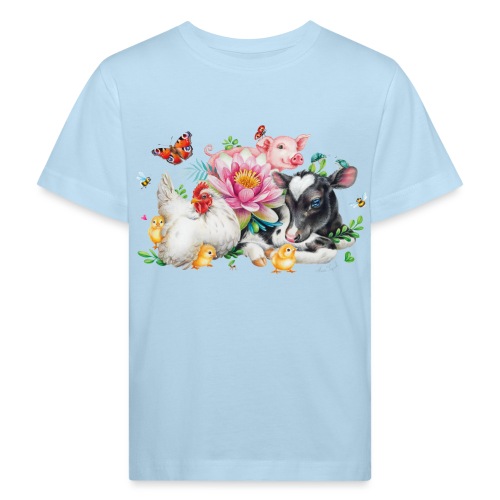 animals summer - Kids' Organic T-Shirt