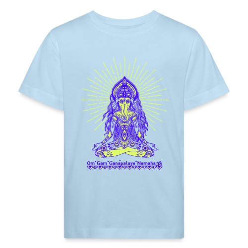 Yogafashion Hippie Ganesha dein Glücksgott - Kinder Bio-T-Shirt