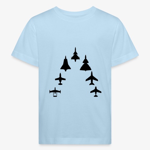 Swedish Air Force - Jet Fighter Generations - Ekologisk T-shirt barn