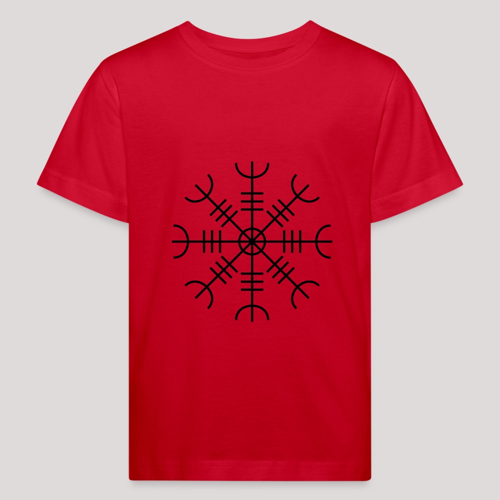 Aegishjalmur - Kinder Bio-T-Shirt Rot