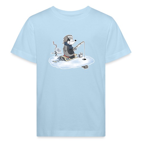 Ice Fishing Badger - Økologisk T-skjorte for barn