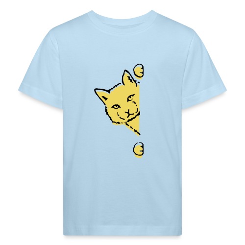 En gul katt - Ekologisk T-shirt barn
