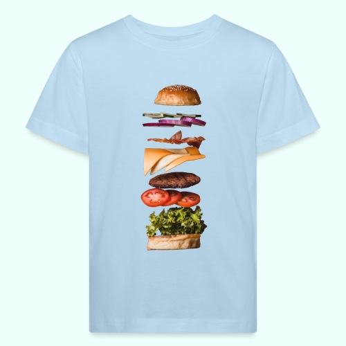 burger anatomie - Ekologiczna koszulka dziecięca