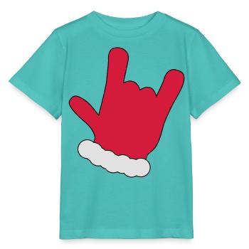 Noël - T-shirt bio MINI CREATOR Stanley/Stella Enfant - bleu piscine - Devant