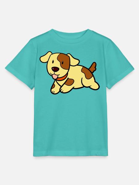 Süsser Hund - Stanley/Stella Kinder T-Shirt MINI CREATOR - Poolblau