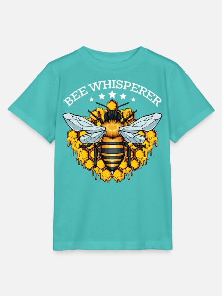 Bienenflüsterer mit Honigwaben - Stanley/Stella Kinder T-Shirt MINI CREATOR - Poolblau