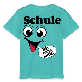 Abschluß , Schule ich habe fertig (25) - Stanley/Stella Kinder T-Shirt MINI CREATOR  - Poolblau - Vorne