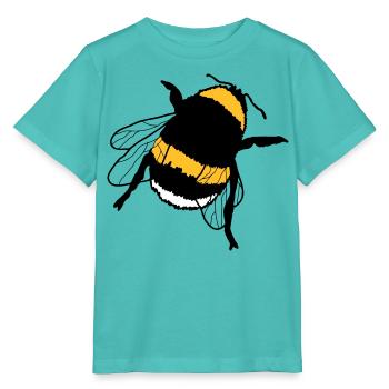 bourdon - T-shirt bio MINI CREATOR Stanley/Stella Enfant - bleu piscine - Devant
