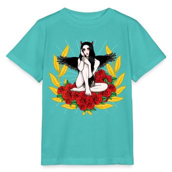 Teuflisch Teufelin Teufelsweib Satansbraten Teufel - Stanley/Stella Kinder T-Shirt MINI CREATOR  - Poolblau - Vorne