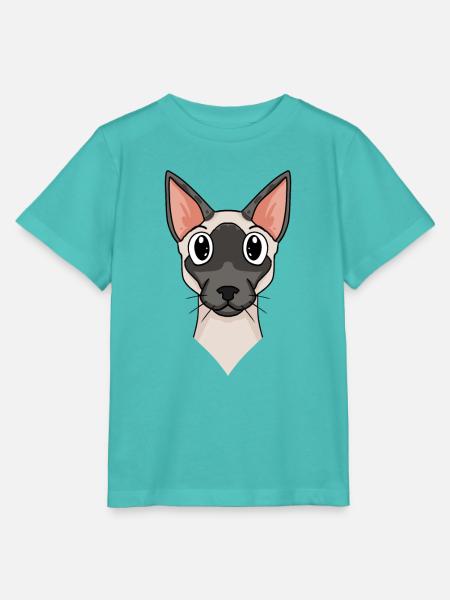 Siamkatze - Stanley/Stella Kinder T-Shirt MINI CREATOR - Poolblau