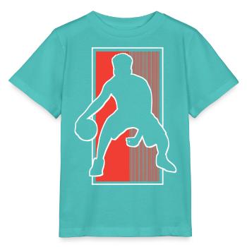Basketball Basketballer - Stanley/Stella Kinder T-Shirt MINI CREATOR  - Poolblau - Vorne