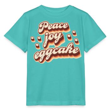 Peace Joy Eggcake - Stanley/Stella Kinder T-Shirt MINI CREATOR  - Poolblau - Vorne