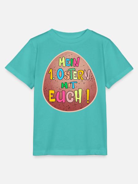 1. Ostern Ostereier - Stanley/Stella Kinder T-Shirt MINI CREATOR - Poolblau