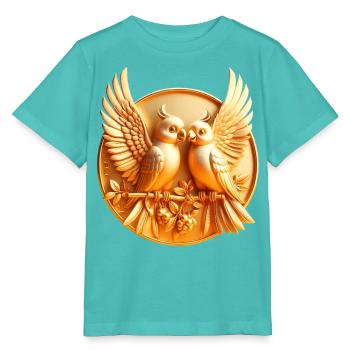 Medaille (03) - Stanley/Stella Kinder T-Shirt MINI CREATOR  - Poolblau - Vorne
