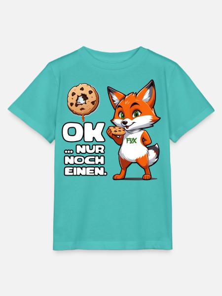 Foxy Cookie Fun - Stanley/Stella Kinder T-Shirt MINI CREATOR  - Poolblau