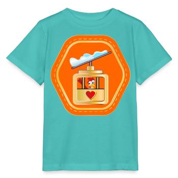REMONTÉES MÉCANIQUES SKI - WINTER HÜHNER - T-shirt bio MINI CREATOR Stanley/Stella Enfant - bleu piscine - Devant