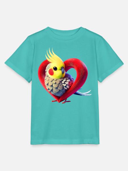 Nymphenheart (01) - Stanley/Stella Kinder T-Shirt MINI CREATOR - Poolblau