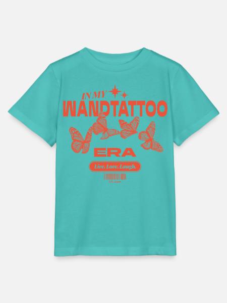 In My Wandtattoo Era – Ironischer Deko-Look - Stanley/Stella Kinder T-Shirt MINI CREATOR - Poolblau