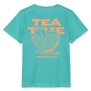 Tea Time – Relaxing Time Out - Stanley/Stella MINI CREATOR Kids’ T-Shirt - pool blue - Front