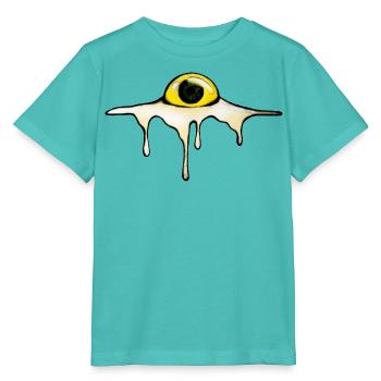 Fried Eye – Sunny Side Creepy - Stanley/Stella Kinder T-Shirt MINI CREATOR  - Poolblau - Vorne