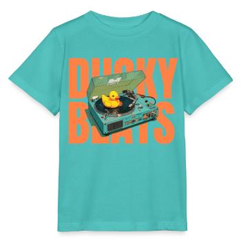Ducky Beats - Stanley/Stella MINI CREATOR Kids’ T-Shirt - pool blue - Front