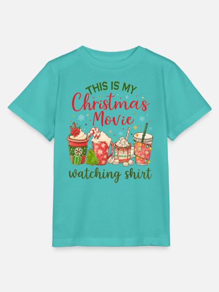 Weihnachtlicher Filmabend-Shirt - Stanley/Stella Kinder T-Shirt MINI CREATOR - Poolblau