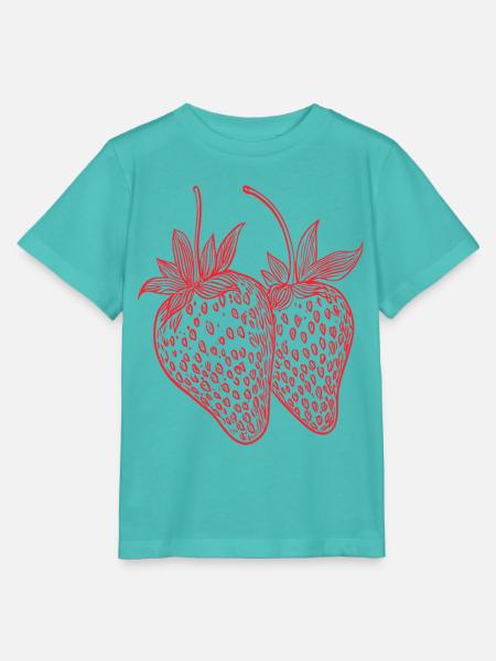 Strawberry - Stanley/Stella Kinder T-Shirt MINI CREATOR - Poolblau