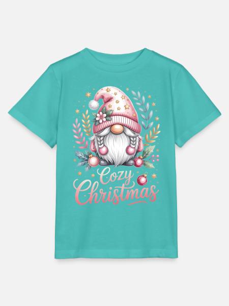Kuscheliger Weihnachtsgnom - Stanley/Stella Kinder T-Shirt MINI CREATOR - Poolblau