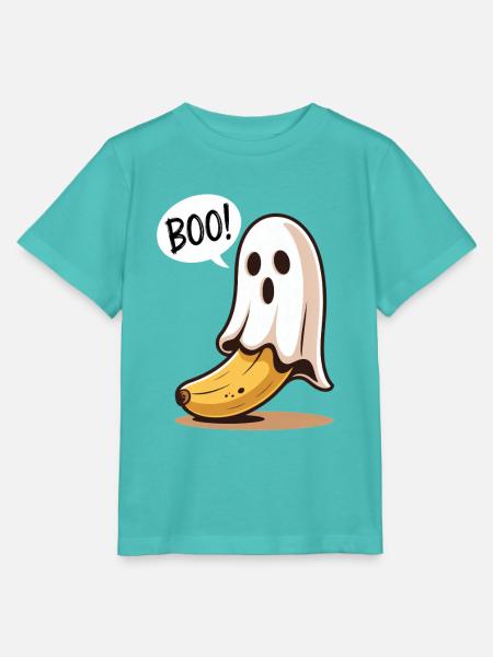 Banane Geist Halloween - Stanley/Stella Kinder T-Shirt MINI CREATOR  - Poolblau
