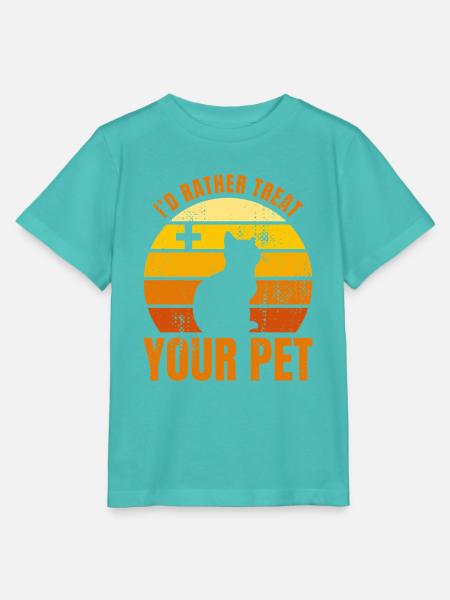 Tierarzt Witz - Stanley/Stella Kinder T-Shirt MINI CREATOR  - Poolblau