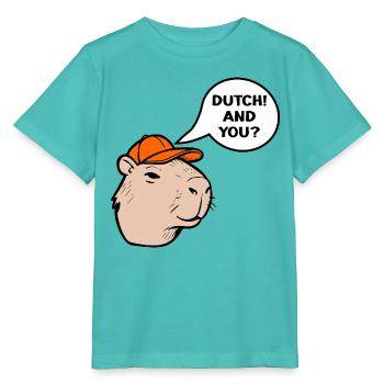 Dutch Capybara - Stanley/Stella MINI CREATOR Kids’ T-Shirt - pool blue - Front