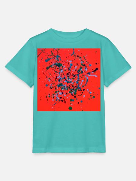 orange_mel - Stanley/Stella Kinder T-Shirt MINI CREATOR  - Poolblau