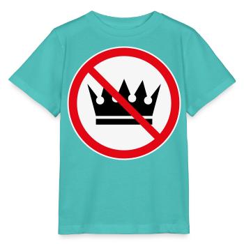 Pas de rois ! (Projet de protestation / 3C) - T-shirt bio MINI CREATOR Stanley/Stella Enfant - bleu piscine - Devant