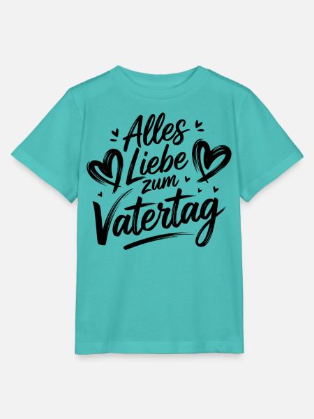 Papa Vater - Alles Liebe zum Vatertag - Stanley/Stella Kinder T-Shirt MINI CREATOR - Poolblau