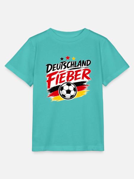 Deutschland Fieber Fußballflagge - Stanley/Stella Kinder T-Shirt MINI CREATOR - Poolblau