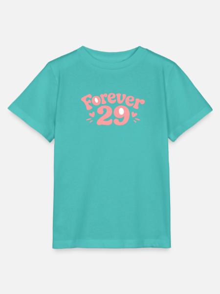 Forever 29: Verspielte Pink Grafik - Stanley/Stella Kinder T-Shirt MINI CREATOR  - Poolblau