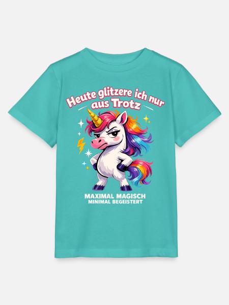 Trotziges Einhorn maximal magisch - Stanley/Stella Kinder T-Shirt MINI CREATOR  - Poolblau