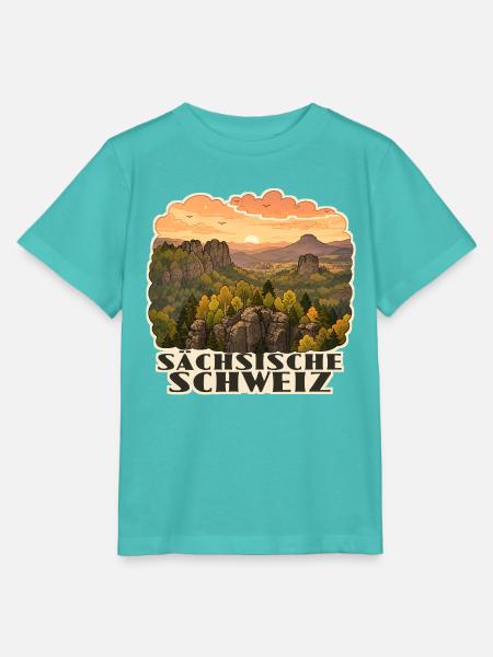 Sächsische Schweiz - Stanley/Stella Kinder T-Shirt MINI CREATOR - Poolblau