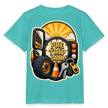 CALME AVANT LE VOYAGE - T-shirt bio MINI CREATOR Stanley/Stella Enfant - bleu piscine - Devant