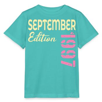 September 1997 - 29. Geburtstag - Stanley/Stella Kinder T-Shirt MINI CREATOR  - Poolblau - Vorne