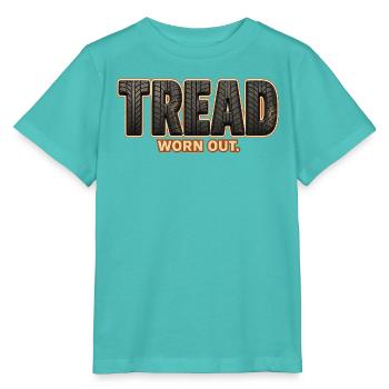 PROFIL – Abgenutzt | Ein lustiges Wortspiel auf dem Profil - Stanley/Stella Kinder T-Shirt MINI CREATOR  - Poolblau - Vorne