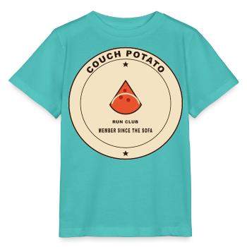 Couch Potato Run Club Logo - Stanley/Stella MINI CREATOR Kids’ T-Shirt - pool blue - Front