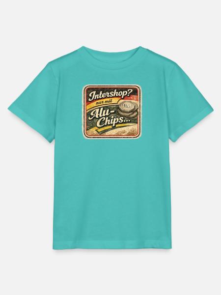 Intershop AluChips Retro Werbung - Stanley/Stella Kinder T-Shirt MINI CREATOR  - Poolblau
