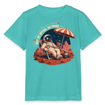Out Of Office On Mars – Vacation in Space - Stanley/Stella MINI CREATOR Kids’ T-Shirt - pool blue - Front