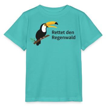Rettet den Regenwald  - Stanley/Stella Kinder T-Shirt MINI CREATOR  - Poolblau - Vorne