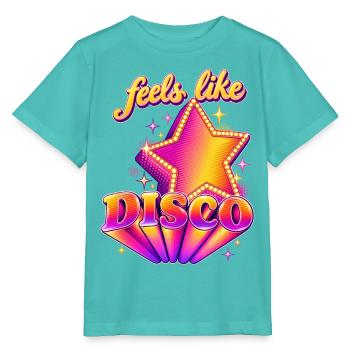 Feels like disco - Stanley/Stella MINI CREATOR Kids’ T-Shirt - pool blue - Front