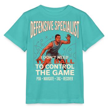 Verteidigungsprofi Ballkontrolle - Stanley/Stella Kinder T-Shirt MINI CREATOR  - Poolblau - Vorne