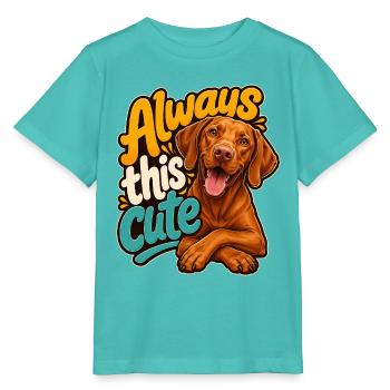 Ungarischer Pointer - Stanley/Stella Kinder T-Shirt MINI CREATOR  - Poolblau - Vorne