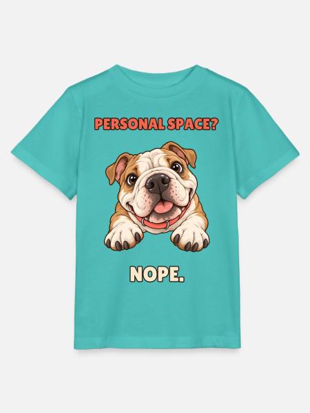 Personal Space Nope – Funny Bulldog - Stanley/Stella Kinder T-Shirt MINI CREATOR - Poolblau
